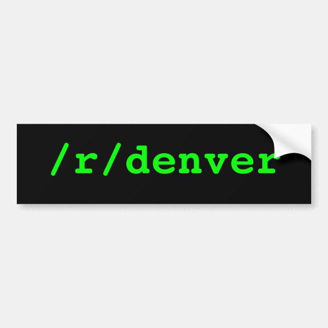 Autocollant De Voiture /r/denver (Devant)