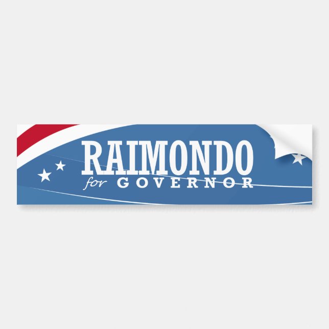 AUTOCOLLANT DE VOITURE RAIMONDO POUR LE GOUVERNEUR 2014 (Devant)
