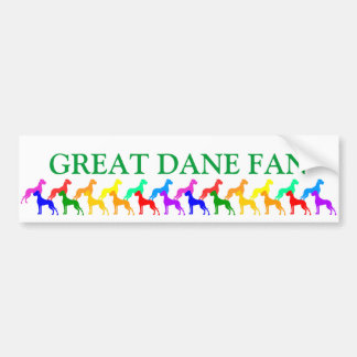 Autocollant De Voiture Rainbow Great Danes