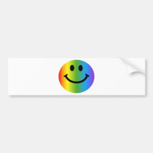 Autocollant De Voiture Rainbow Happy Face