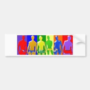 Autocollant De Voiture Rainbow Men