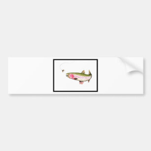 Autocollant De Voiture Rainbow Trout Fly