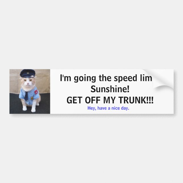 Autocollant De Voiture Ralentissement ! (Devant)