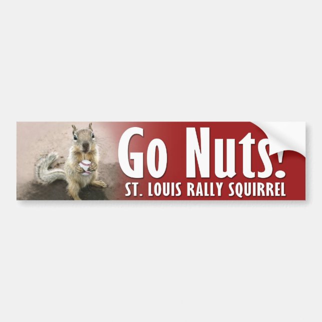 Autocollant De Voiture Rally Squirrel - Rencontrez-moi à St Louis (Devant)