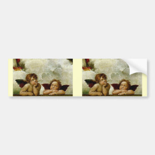 Autocollant De Voiture Raphael "Sistine Madonna" (circa 1513) (détail)