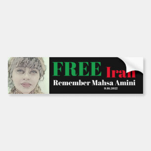 Autocollant De Voiture RAPPEL IRAN LIBRE Mahsa Amini