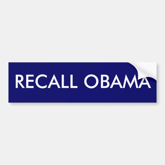 AUTOCOLLANT DE VOITURE RAPPEL OBAMA (Devant)
