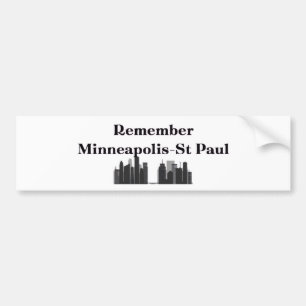 Autocollant De Voiture Rappelez-vous Minneapolis & St. Paul