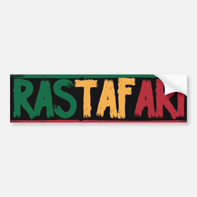 Autocollant De Voiture Rastafari (Devant)