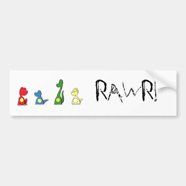 Autocollant De Voiture rawr (Devant)