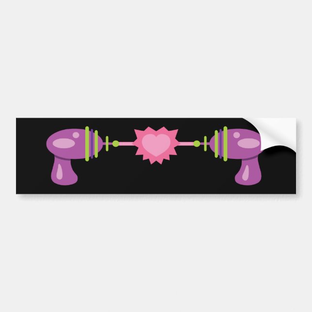 Autocollant De Voiture Raygun Love (Devant)