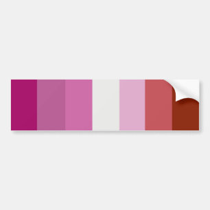 Autocollant De Voiture Rayures du drapeau de la fierté lesbienne