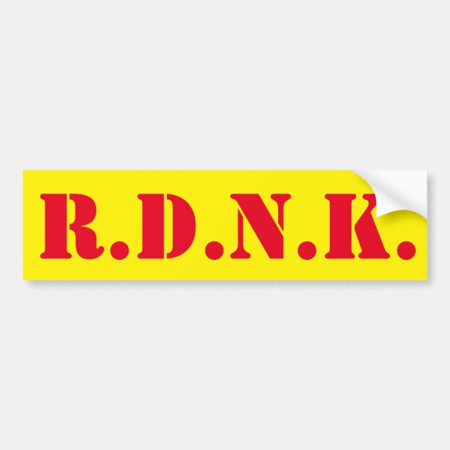 AUTOCOLLANT DE VOITURE RDNK (Devant)