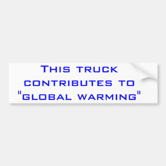 Autocollant De Voiture Réchauffement climatique
