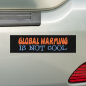 Autocollant De Voiture Réchauffement climatique non Cool (On Car)
