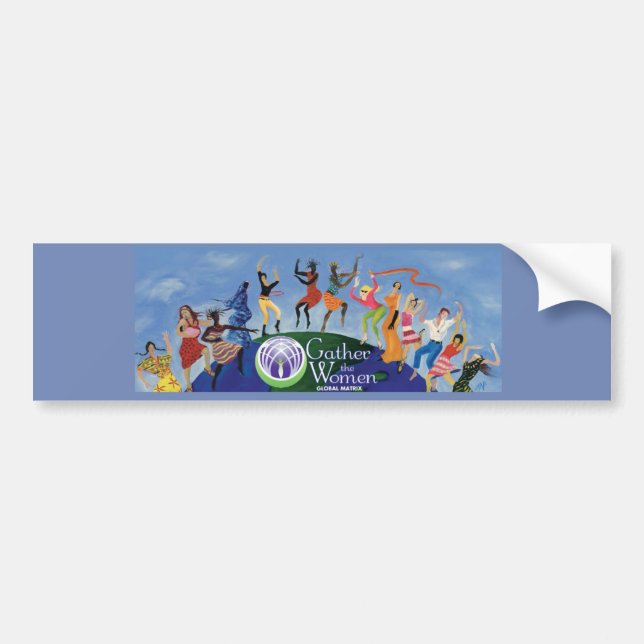 Autocollant De Voiture Recueillez l'adhésif pour pare-chocs de femmes (Devant)