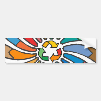 Autocollant De Voiture Recycler l'art des signes