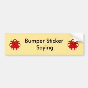 Autocollant De Voiture Red Clover Ribbon by Kenneth Yoncich