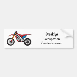 Autocollant De Voiture Red dirt bike motorcycle