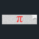 Autocollant De Voiture Red Number pi est un symbole de constante mathémat<br><div class="desc">Red Number pi est un symbole de constante mathématique</div>