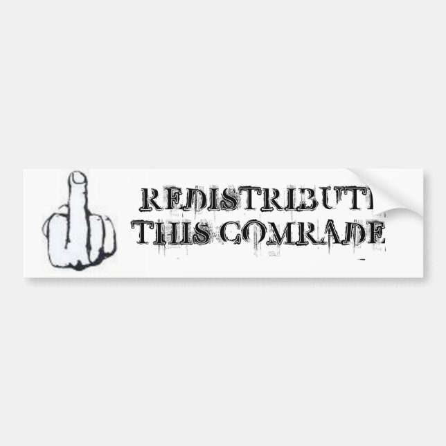 Autocollant De Voiture Redistribuez ceci ! (Devant)