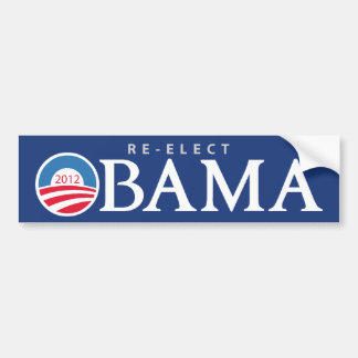 Autocollant De Voiture Réélisez le Président Obama Bumpersticker 2012