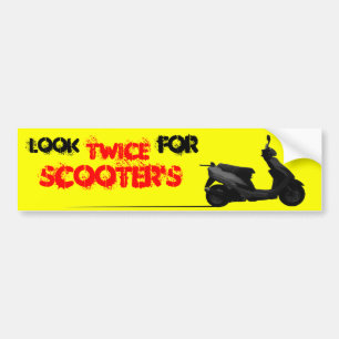 Autocollant De Voiture Regardez deux fois pour des scooters