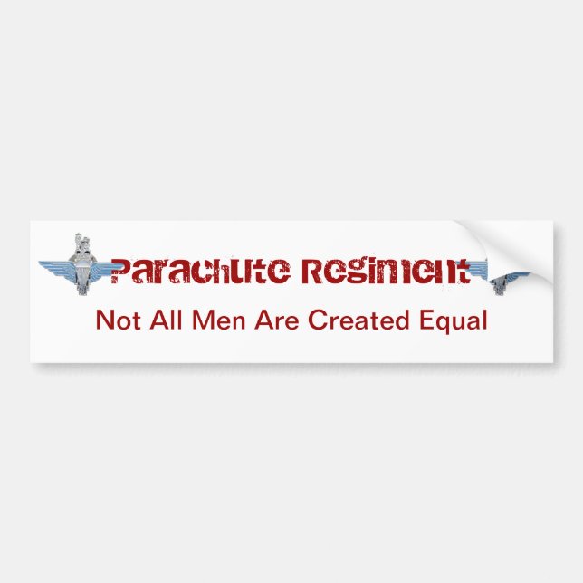 Autocollant De Voiture régiment de parachute - égal (Devant)