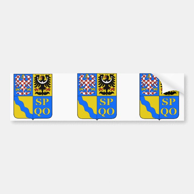 Autocollant De Voiture Région d'Olomouc, tchèque (Devant)