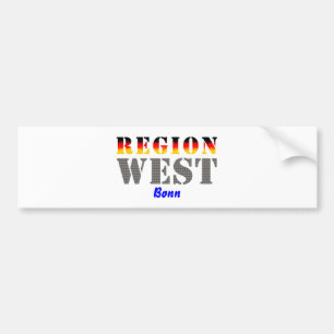 Autocollant De Voiture Région d'ouest - Bonn
