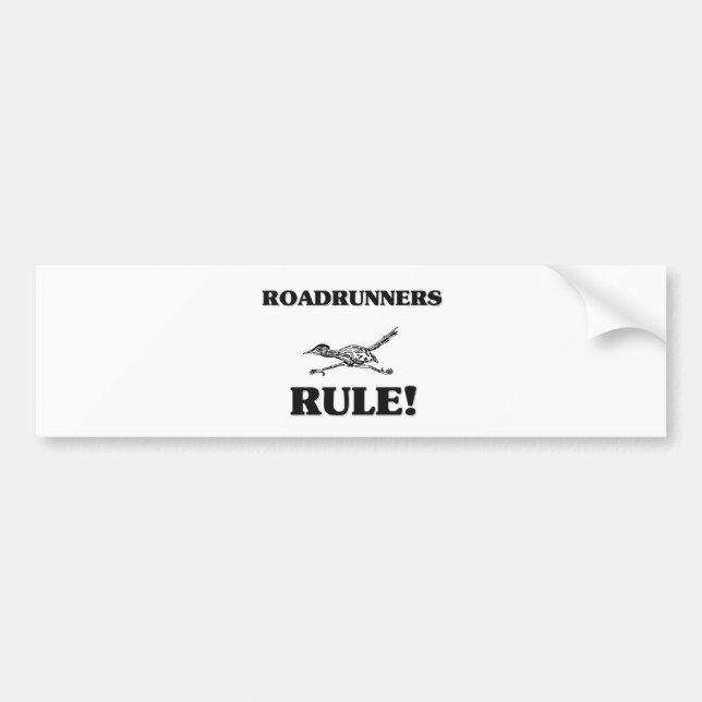 Autocollant De Voiture Règle de ROADRUNNERS ! (Devant)
