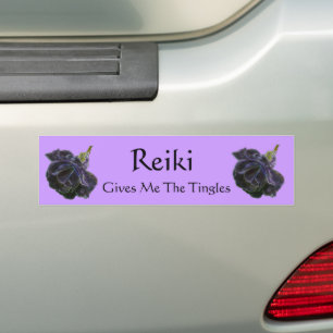 Autocollant De Voiture Reiki Me Donne Le Rose Des Tingles