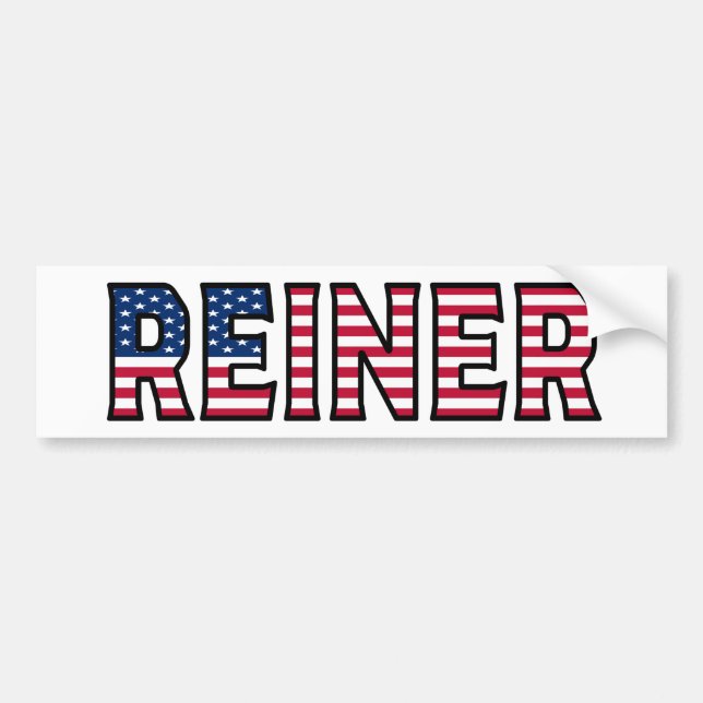 Autocollant De Voiture Reiner Nom Vorname USA Aufkleber Sticker Auto (Devant)