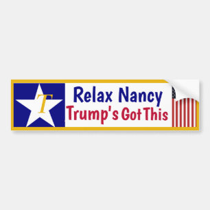Autocollant De Voiture Relax Nancy Trump a ceci !