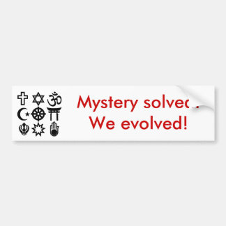 Autocollant De Voiture Religious_syms, mystère résolu ! Nous avons évolué
