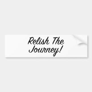 Autocollant De Voiture Relish The Journey - Blackscript