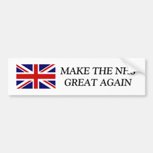 Autocollant De Voiture RENDEZ LE NHS GREAT ENCORE Union Jack Bumper stick