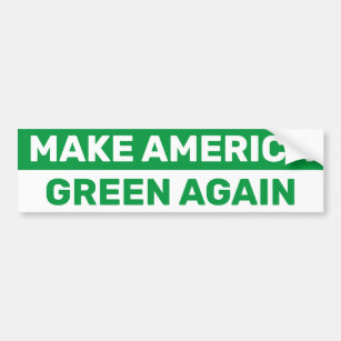 Autocollant De Voiture Rendre l'Amérique verte au changement climatique