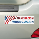 Autocollant De Voiture Rendre le racisme mauvais - Anti-racisme, Anti-Tru (On Car)