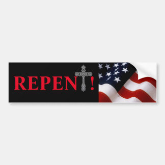 AUTOCOLLANT DE VOITURE REPENT BUMPER STICKER