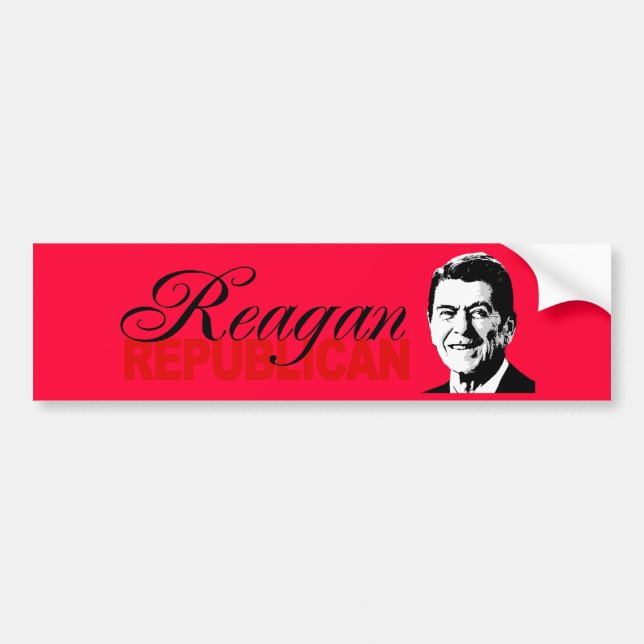 AUTOCOLLANT DE VOITURE RÉPUBLICAIN DE REAGAN (Devant)