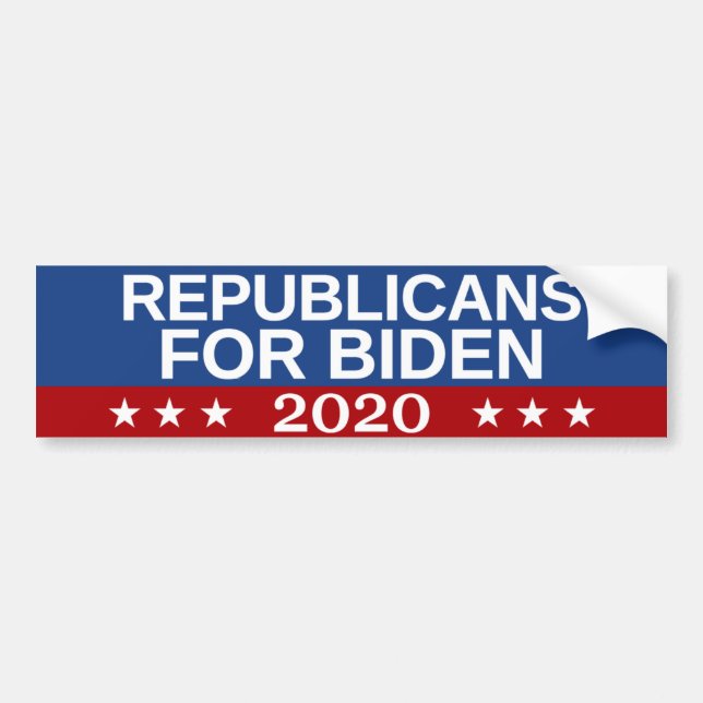 Autocollant De Voiture Républicains pour Biden 2020 (Devant)