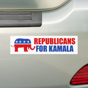 Autocollant De Voiture Républicains pour Kamala Harris Elephant