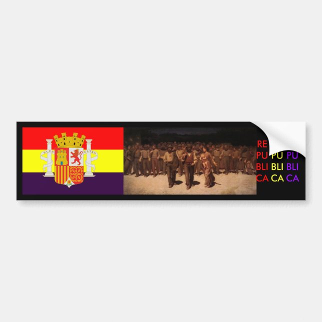 Autocollant De Voiture République espagnole Espagne (Devant)