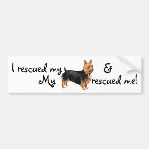 Autocollant De Voiture Rescue Australian Terrier