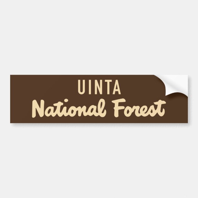 Autocollant De Voiture Réserve forestière d'Uinta (Devant)