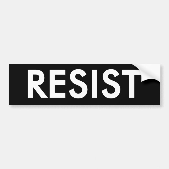Autocollant De Voiture RESIST Bumper sticker (Devant)