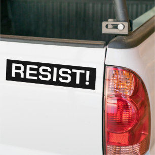 AUTOCOLLANT DE VOITURE RÉSISTE !