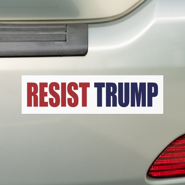 Autocollant De Voiture Résister au président Trump - Anti Trump (En voiture)