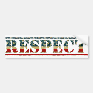 Autocollant De Voiture Respect patriotique